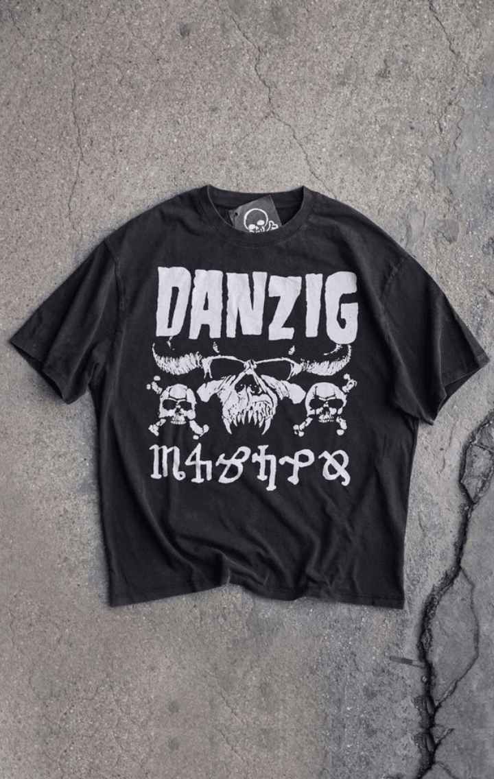 ''danzig'' Oversize Metal T-shirt