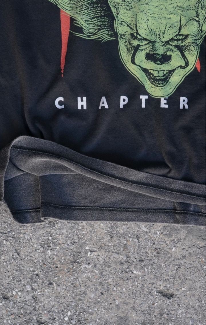 IT Chapter Two Baskılı Oversize Yıkamalı T-shirt