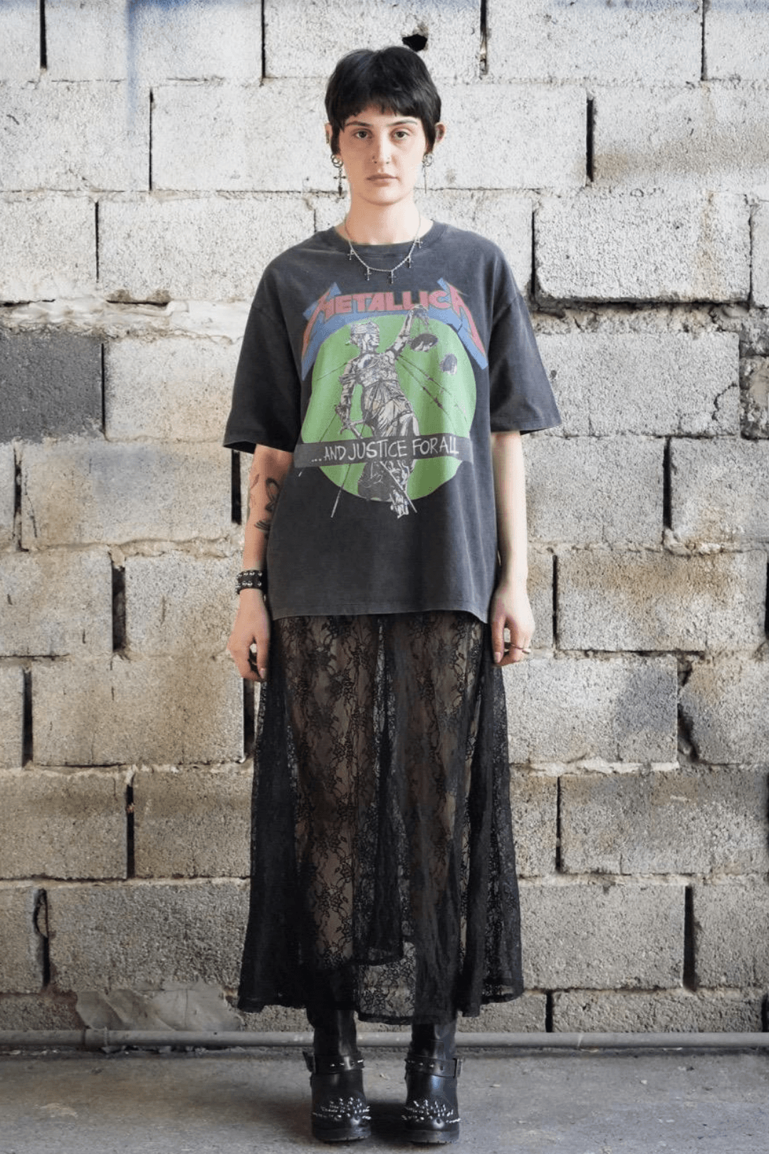 Metallica ''and Justice For All'' Oversize Vintage Metal T-shirt