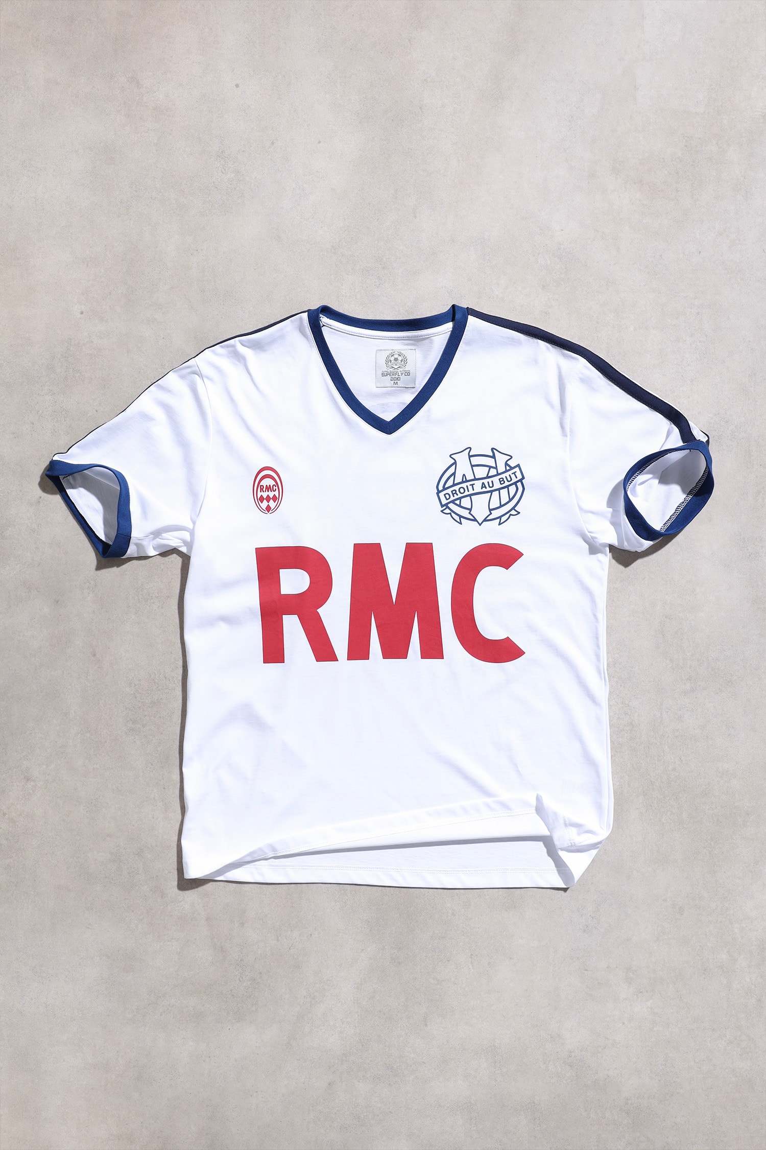 Olympique Marseille Jersey Beyaz Futbol Forması 1984/85