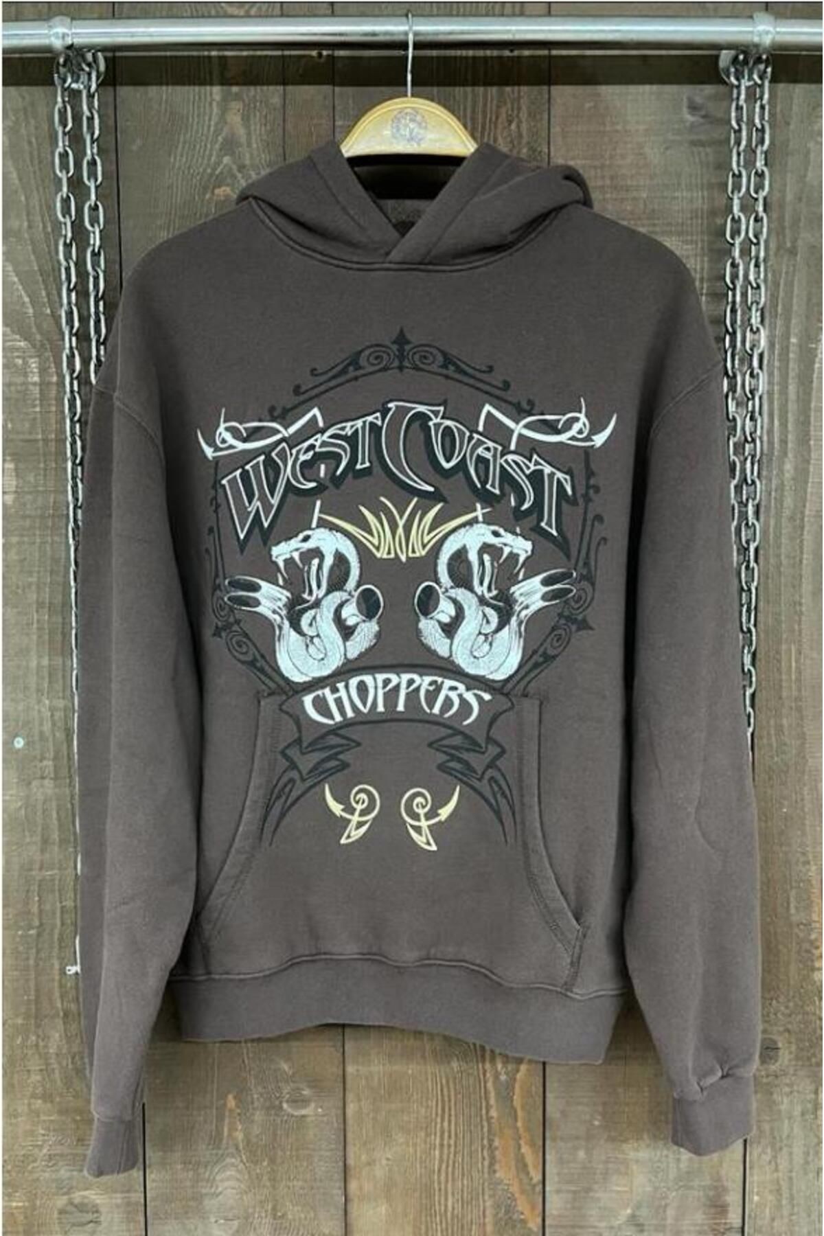 West Coast Choppers Brown Sweatshirt Hoodie