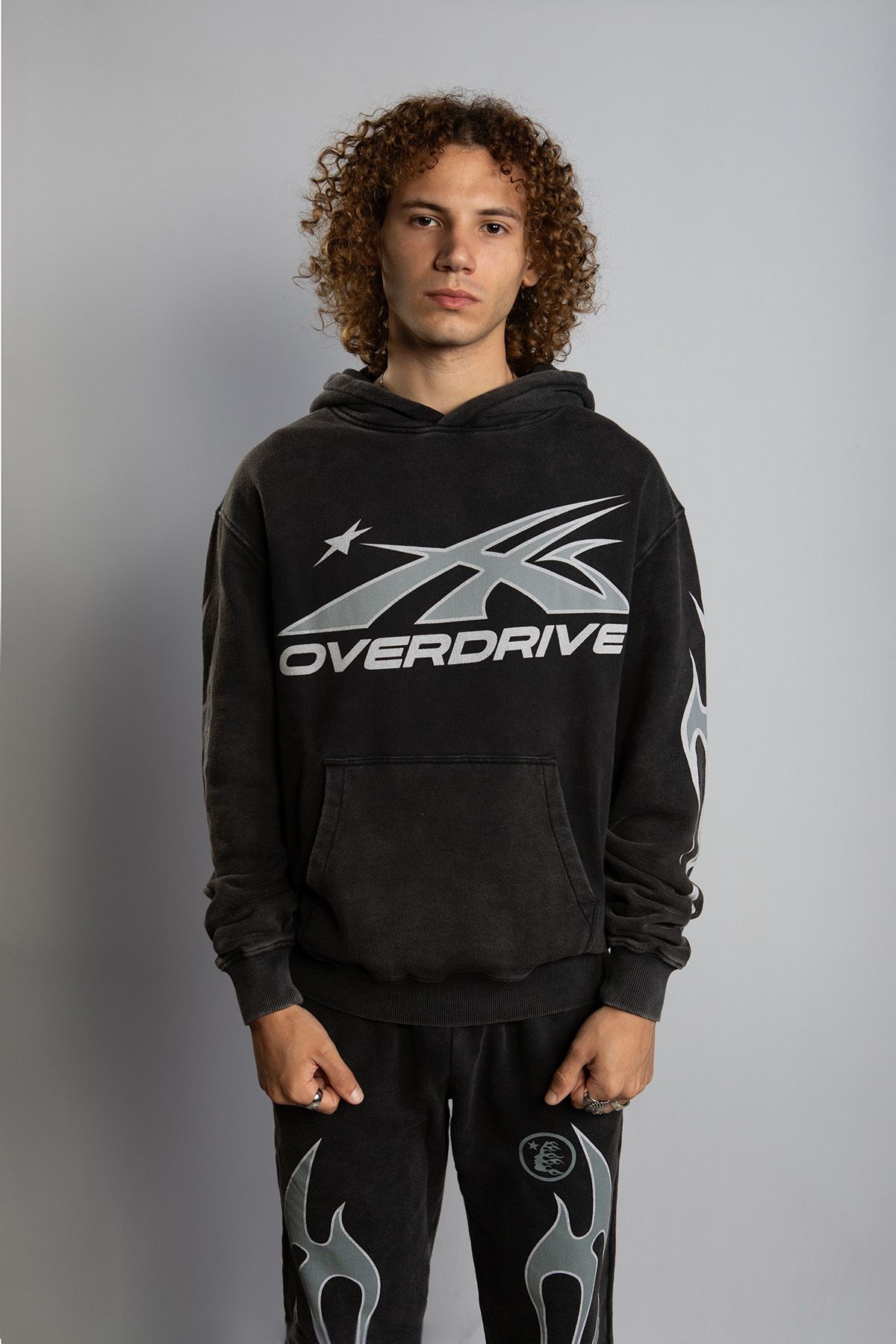 Overdrive Yıkamalı Kalın Sweatshirt