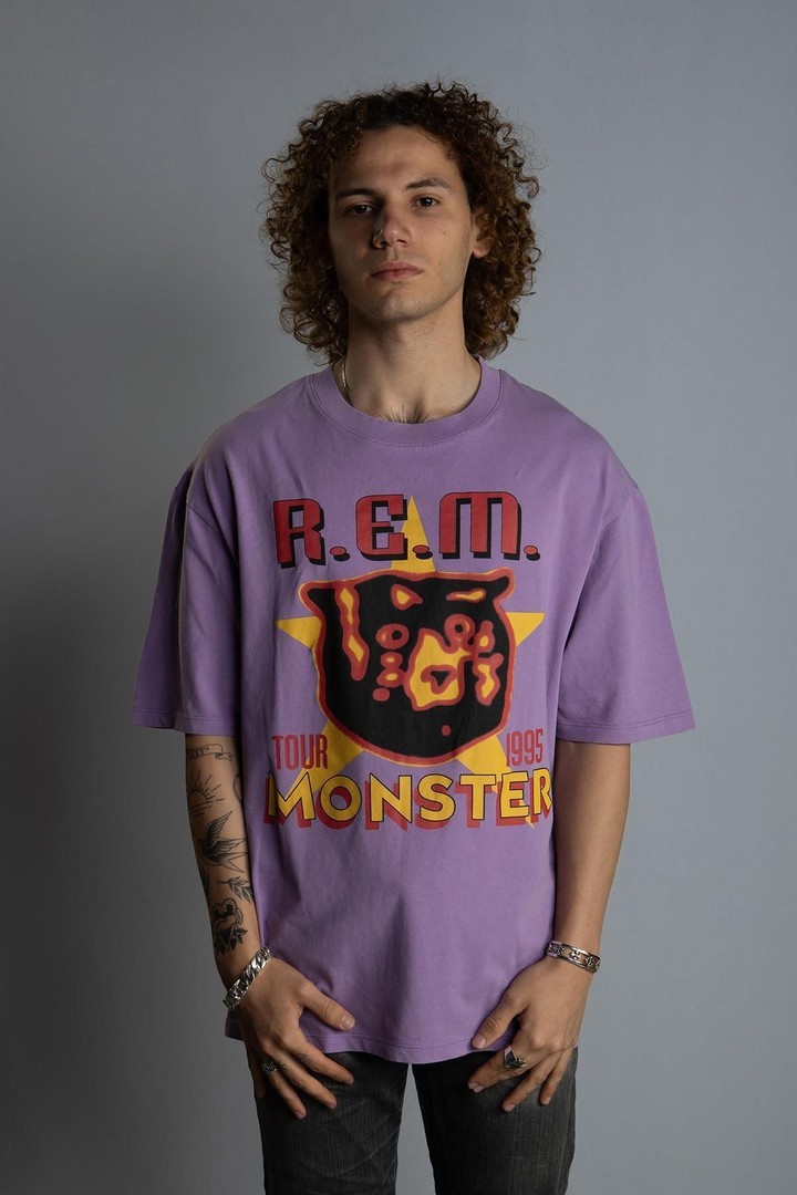 '' R.e.m. Monster Tour 1995 '' Vintage Oversize T-shirt