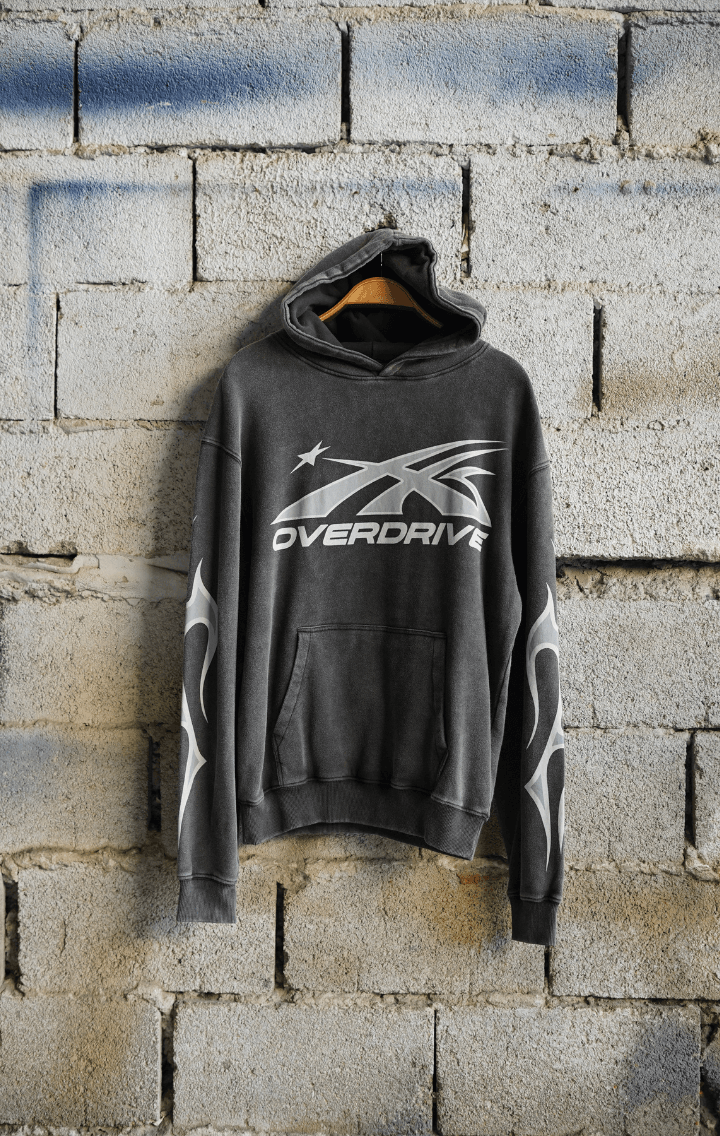 Overdrive Yıkamalı Kalın Sweatshirt