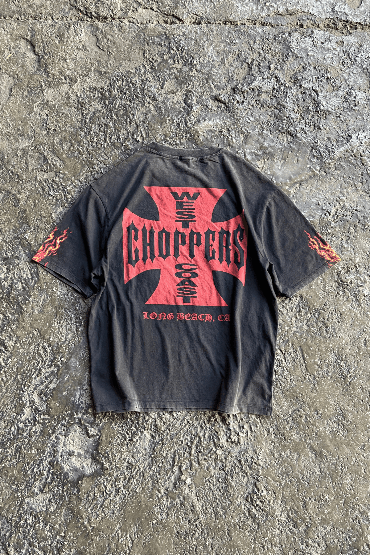  West Coast Choppers  '' Hot Road'' Oversize Yıkamalı T-shirt