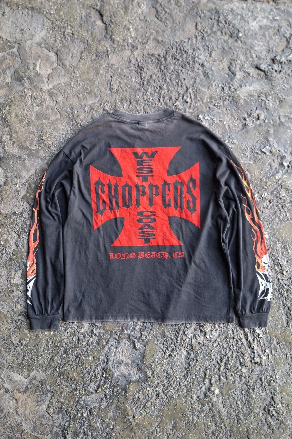 Choppers For Life Yıkamalı Uzun Kol T-shirt