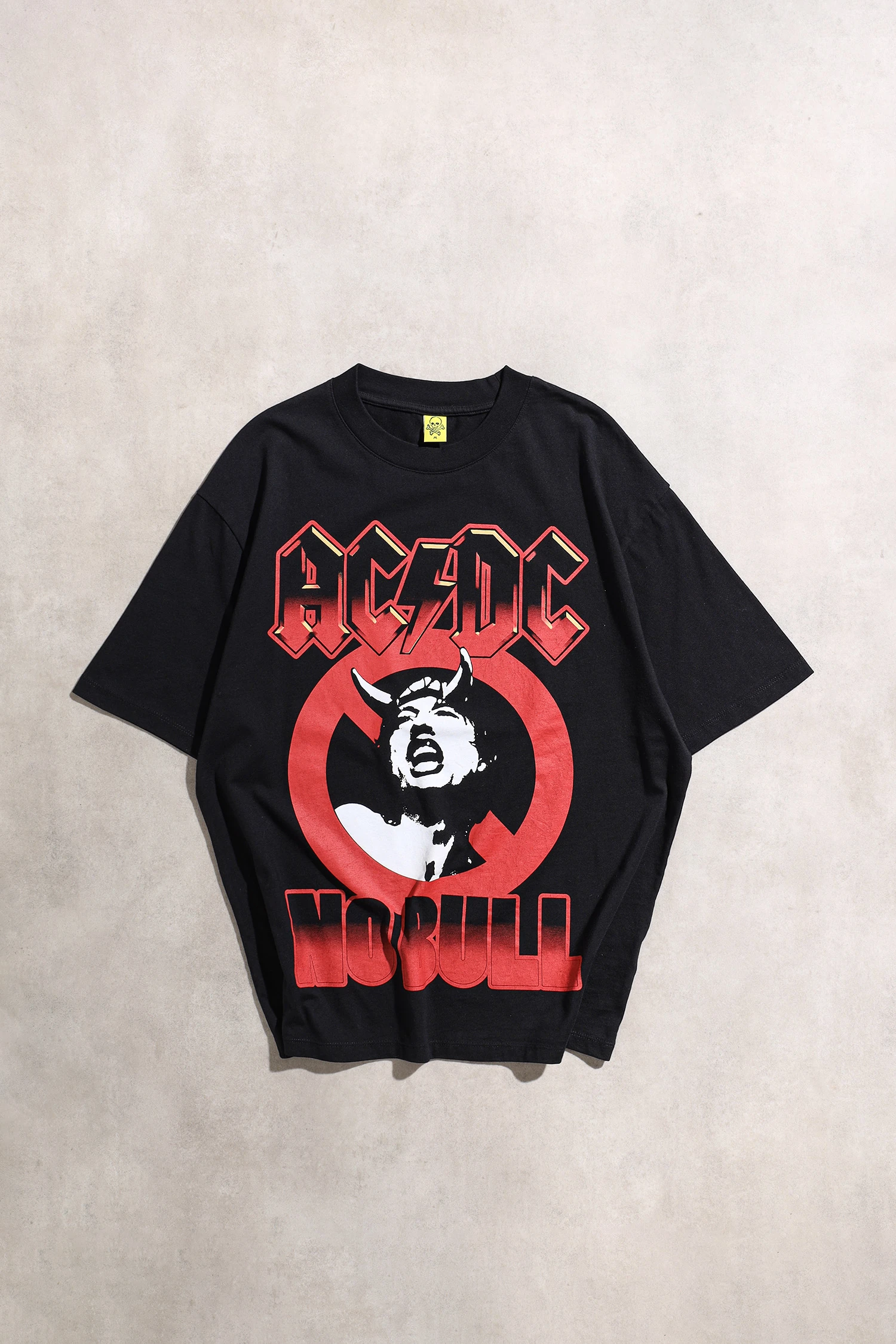 AC/DC No Bull Oversize Unisex Siyah Kısa Kol T-Shirt
