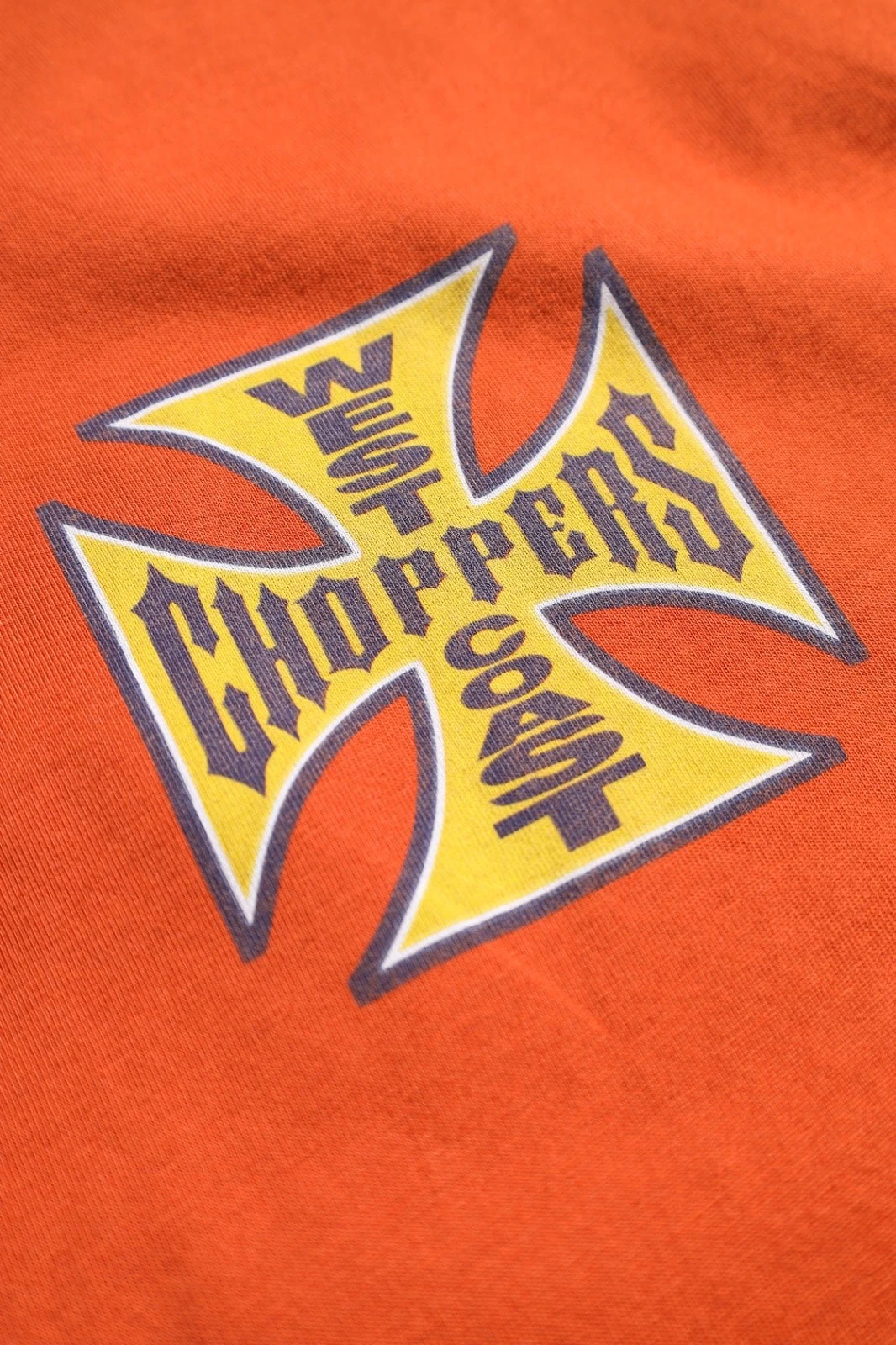 West Coast Choppers Turuncu Oversize Kısa Kol Tshirt