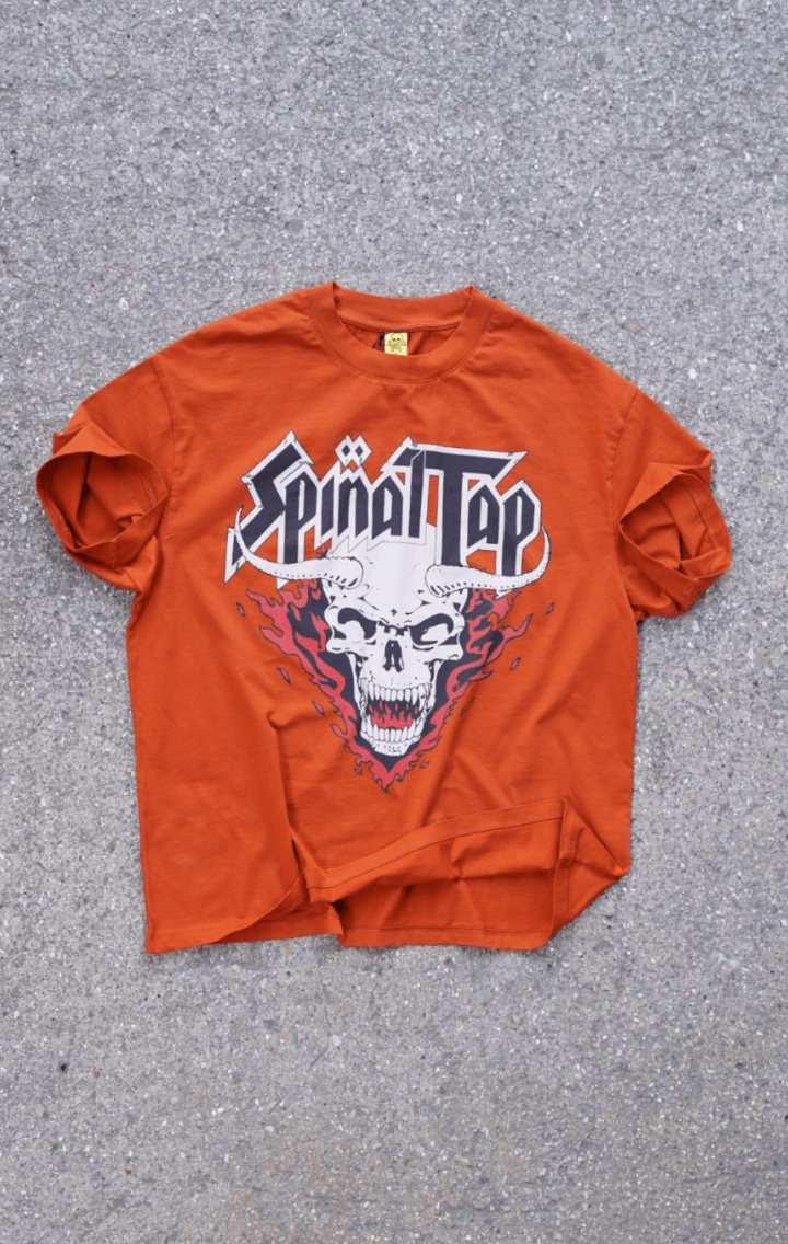 Spinal Tap Retro Rock Oversize Unisex Kısa Kol Turuncu T-Shirt