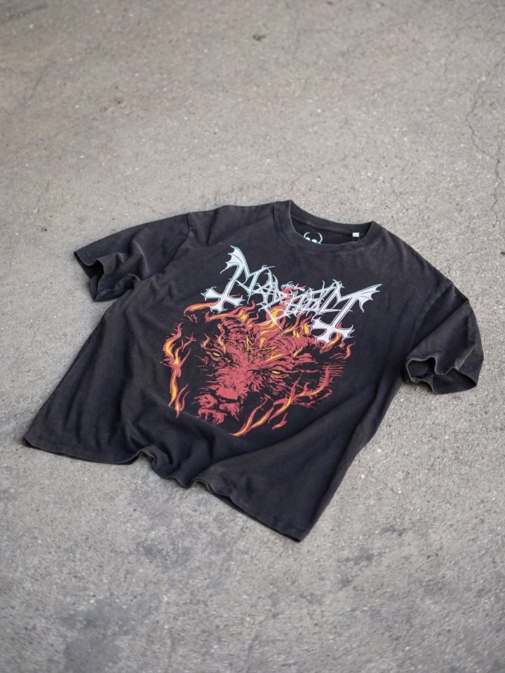 ''Mayhem'' Vintage Oversize Metal T-shirt