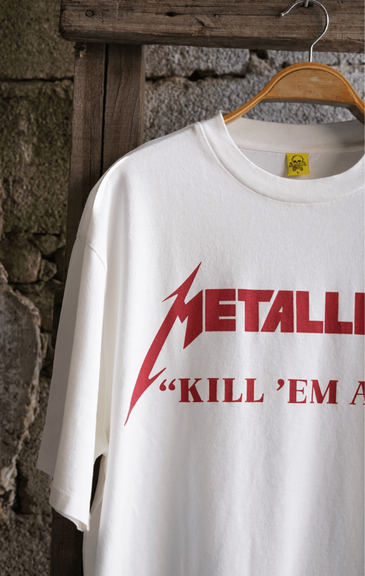 Metallica "Kill 'Em All" Retro Beyaz Tişört