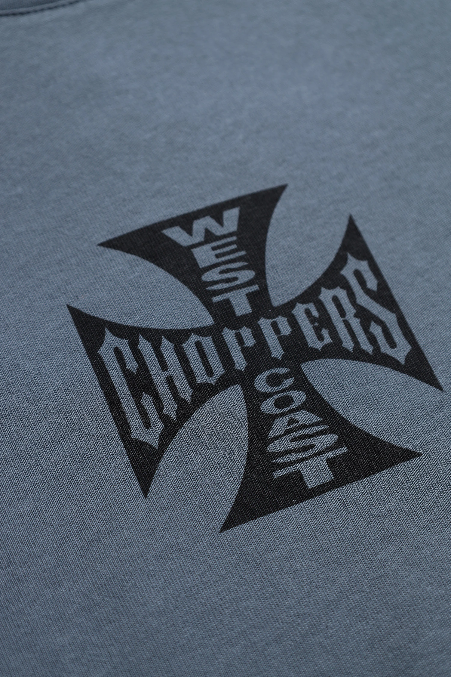 West Coast Choppers Gri Unisex Kısa Kol Oversize Tshirt