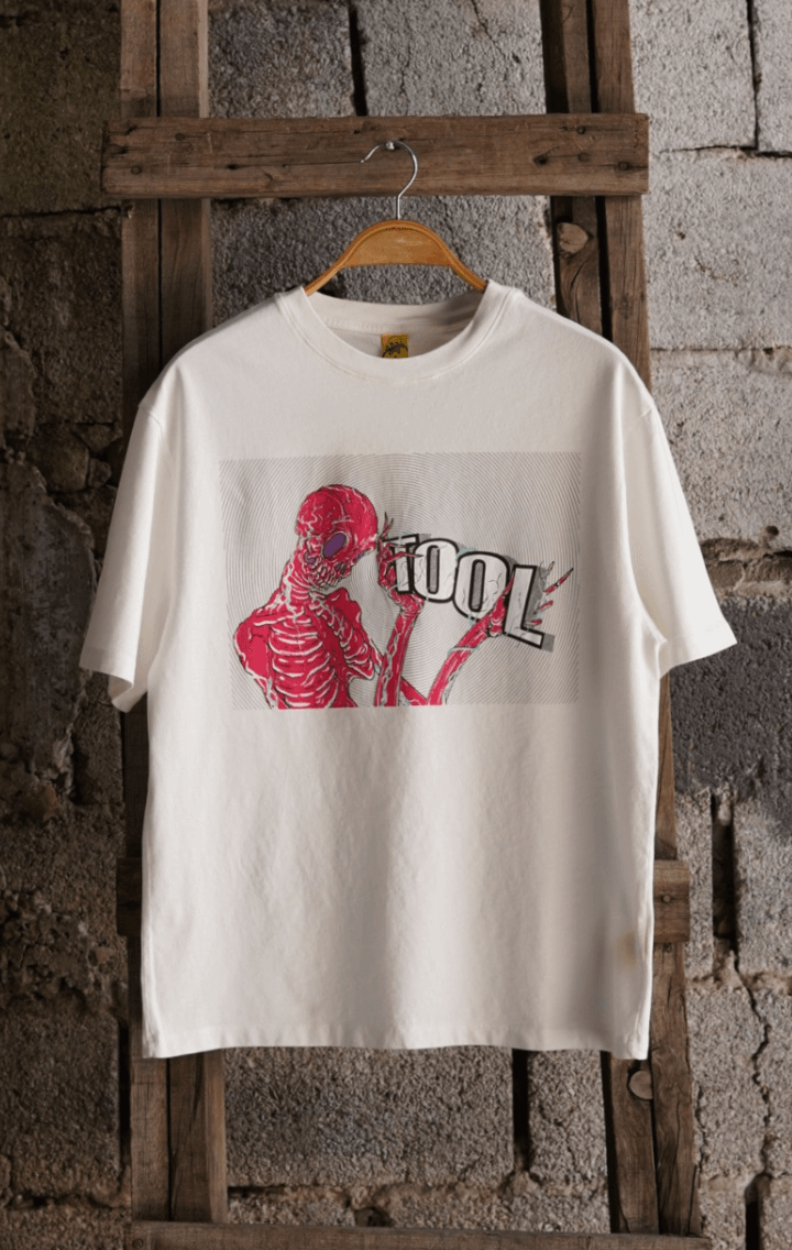 TOOL "Los Angeles Anatomy" Unisex Off White Kısa Kol Tişört