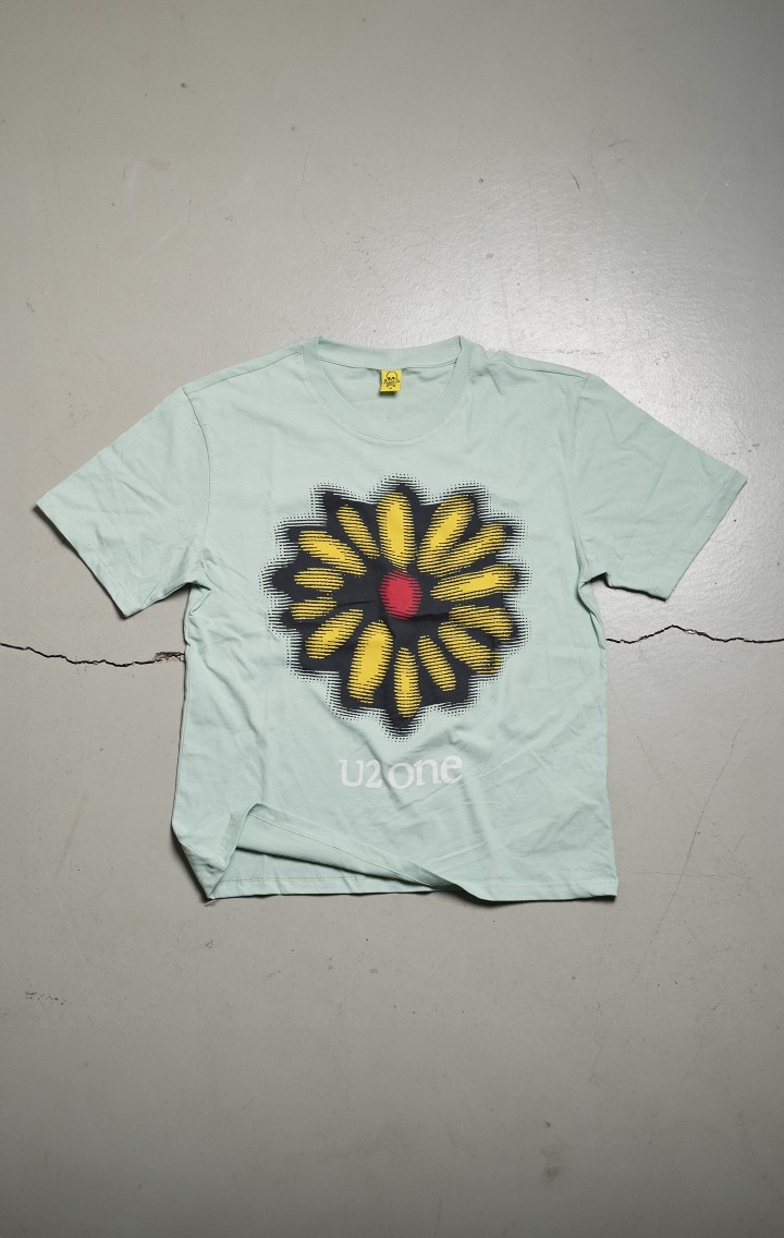 U2 One Regular Fit Mint Kısa Kollu Tshirt