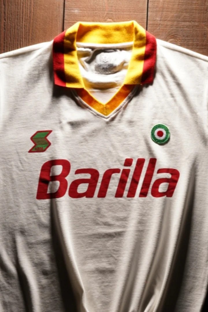 Retro Roma Futbol Forması 1987 Off White