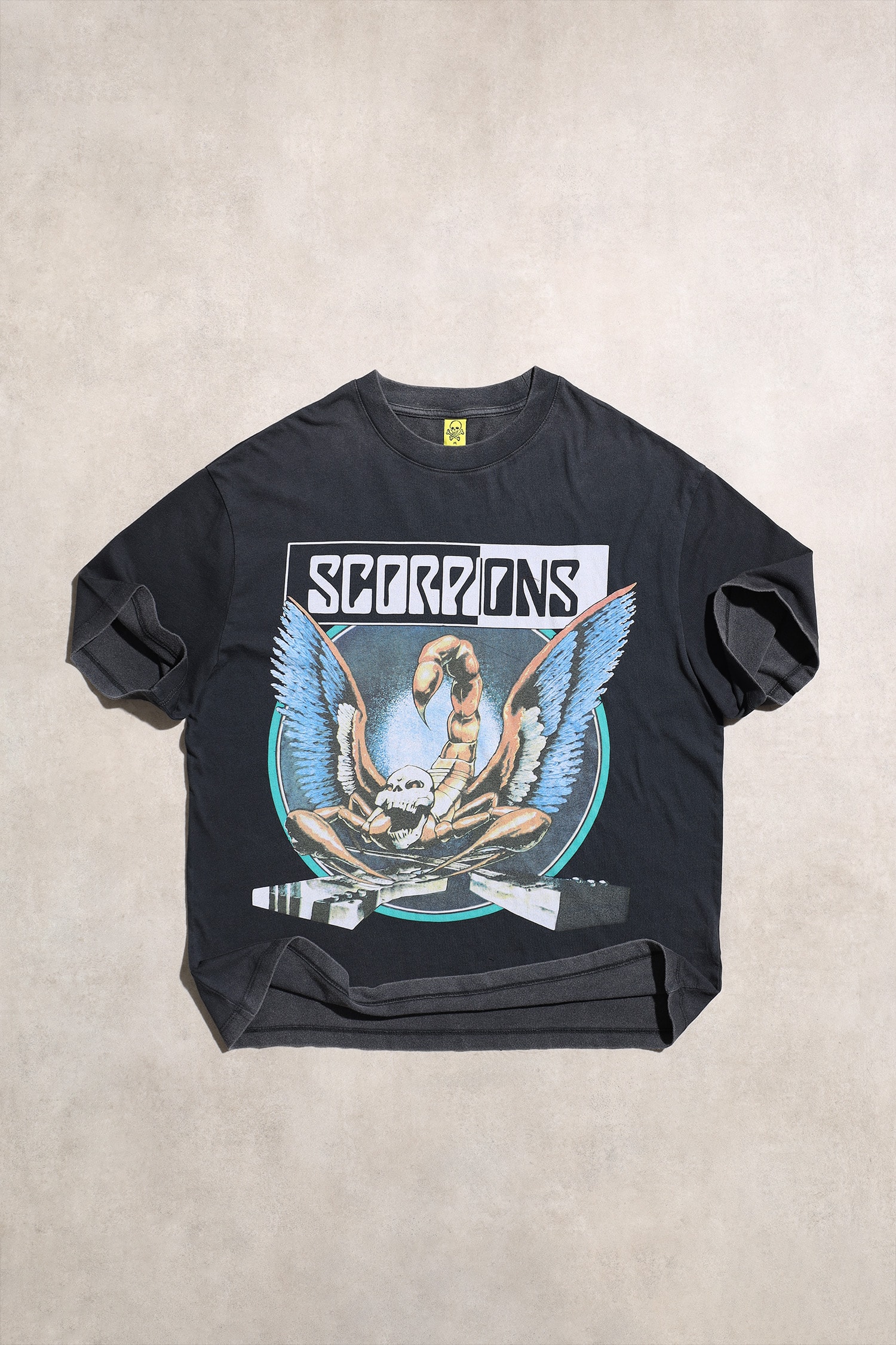 Scorpions Crazy World Tour 1991 Unisex Retro Rock Siyah Oversize Kısa Kol Tshirt