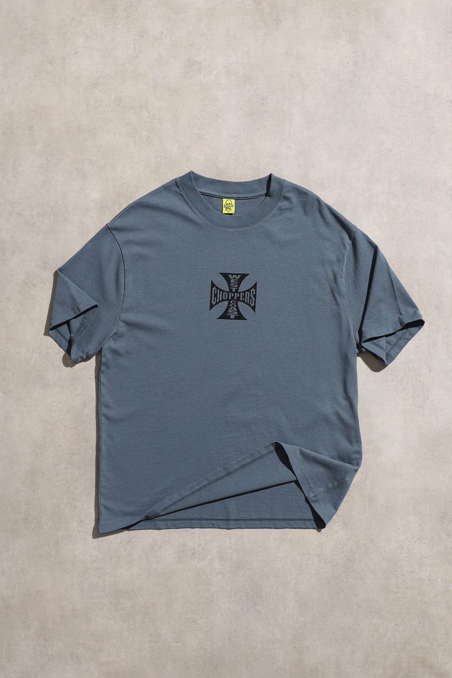 West Coast Choppers Gri Unisex Kısa Kol Oversize Tshirt