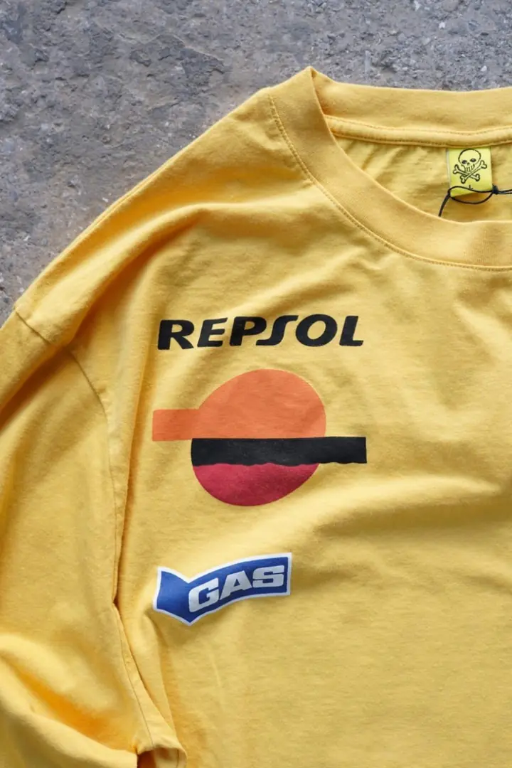 Overdrive Unisex Sarı Uzun Kollu Honda Repsol Racing Motorcu Tişörtü