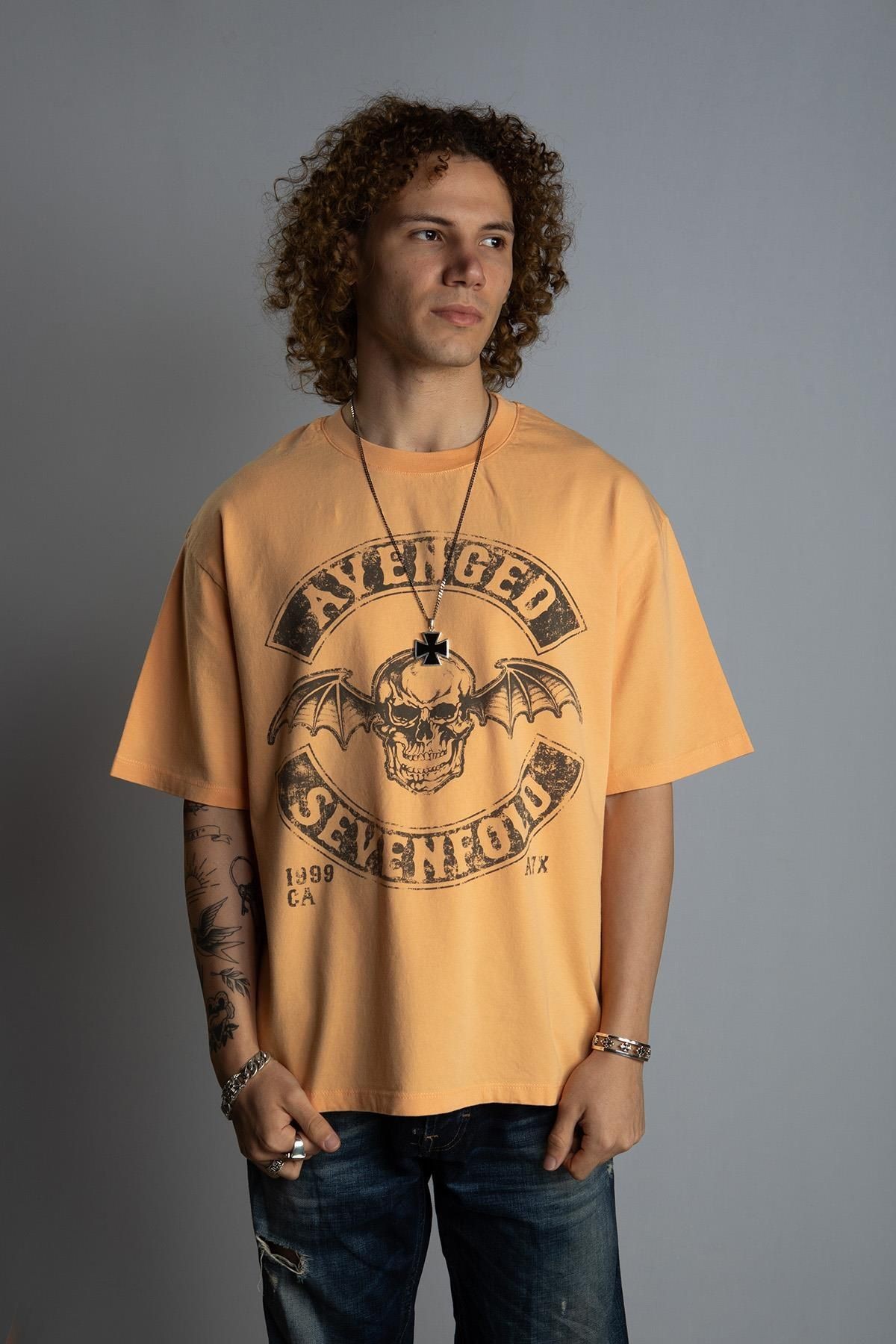 '' Avenged Sevenfold '' Vintage Oversize T-shirt