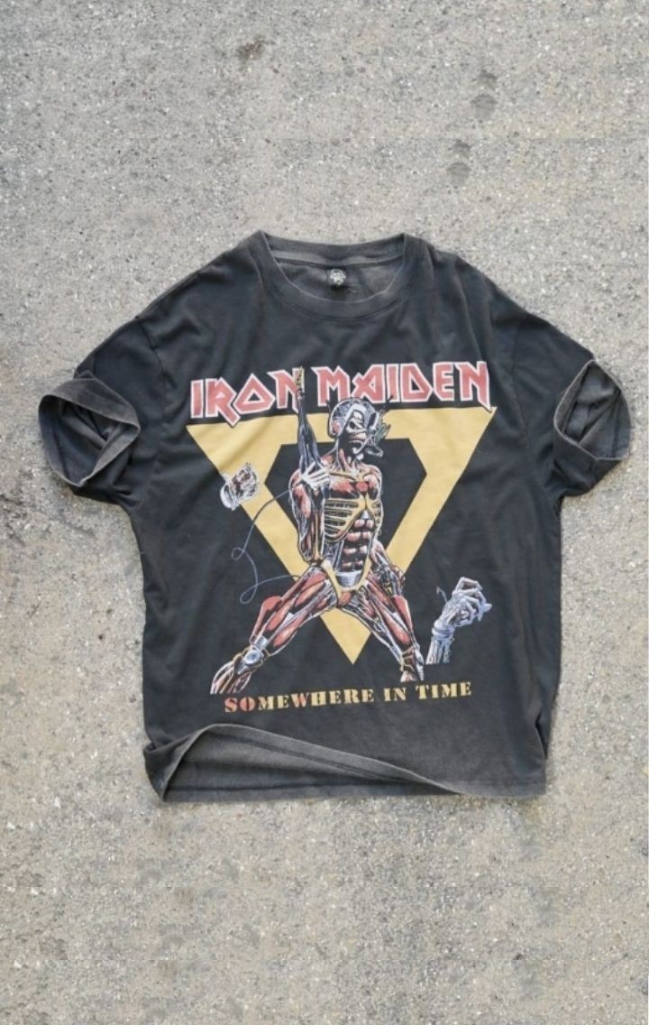 Iron Maiden Baskılı Oversize T-shirt