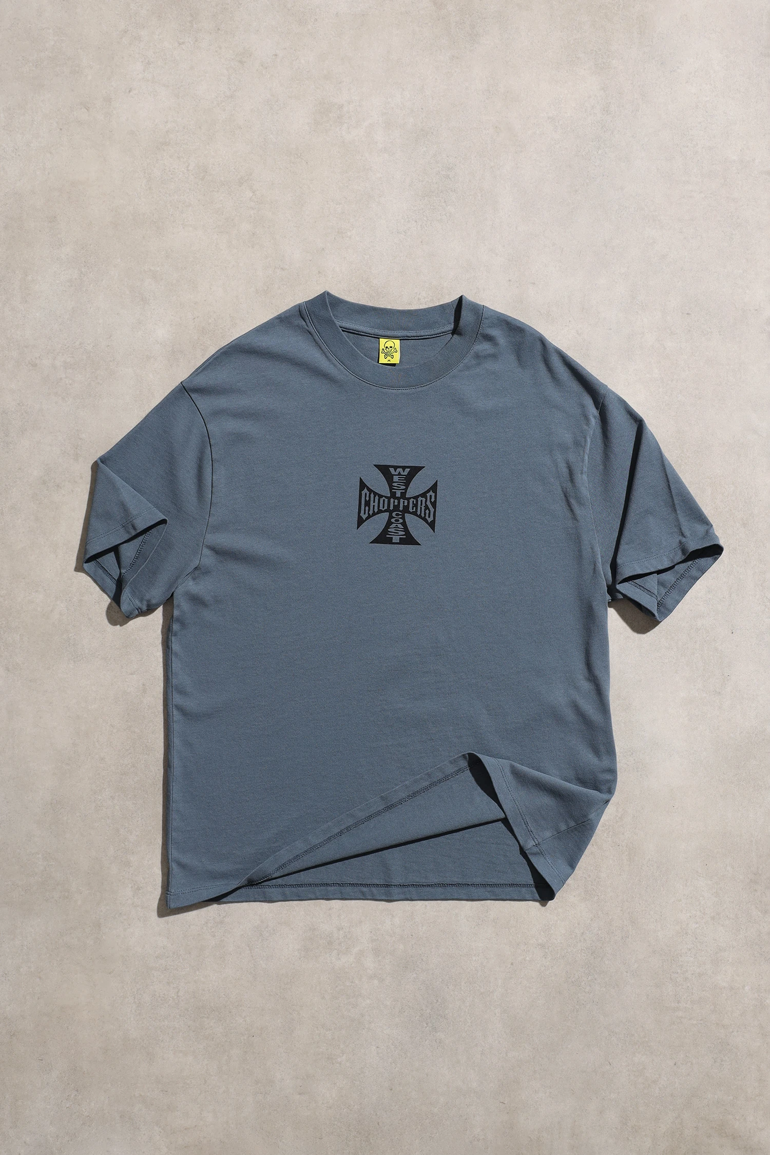 West Coast Choppers Gri Unisex Kısa Kol Oversize Tshirt