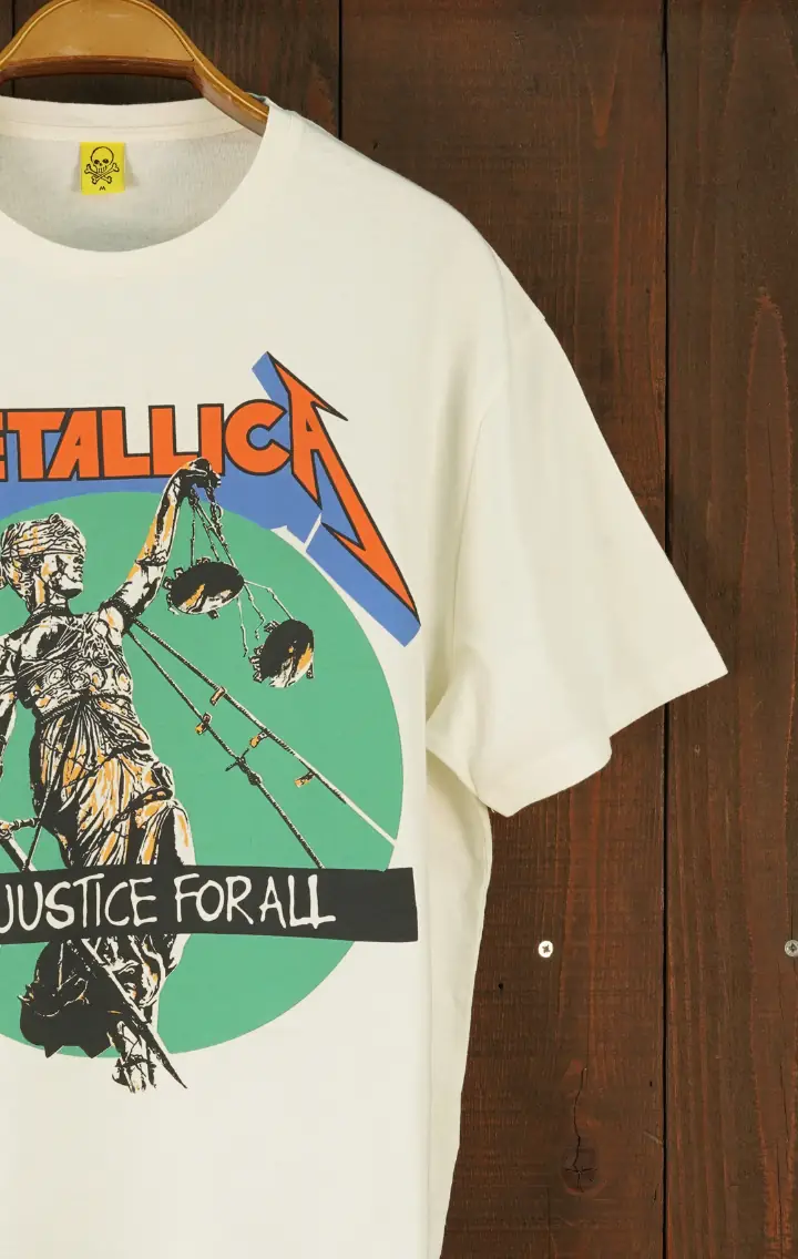 Metallica ''and Justice For All'' Oversize Vintage Off White Metal