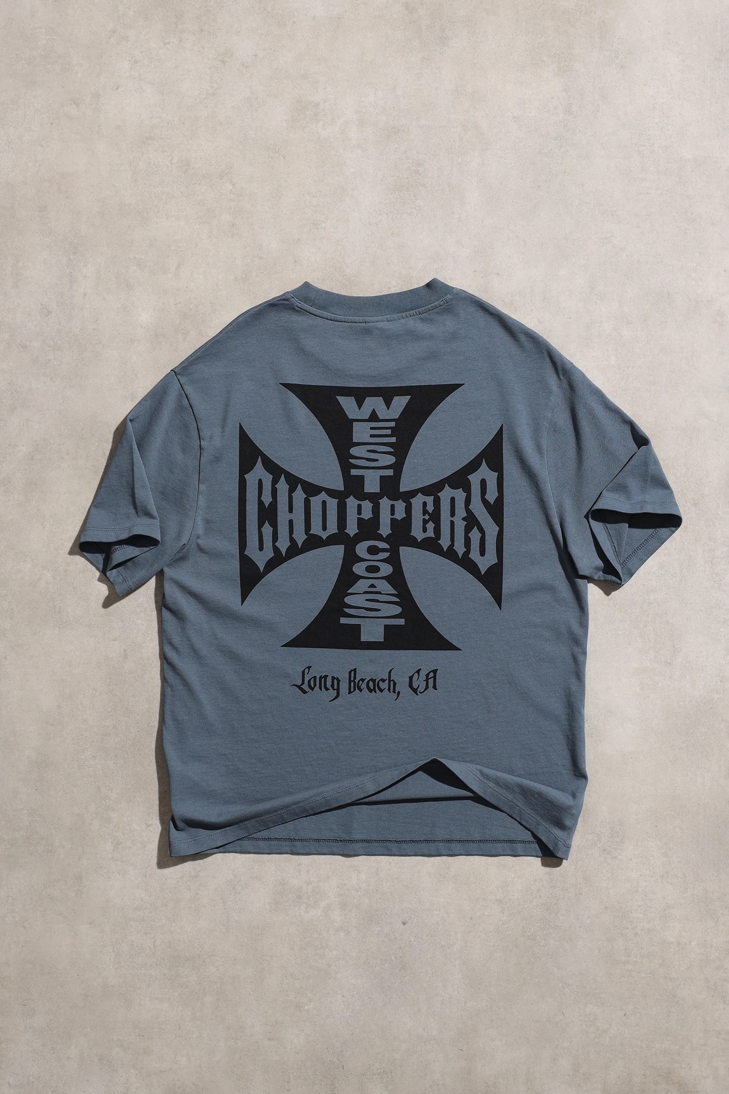 West Coast Choppers Gri Unisex Kısa Kol Oversize Tshirt