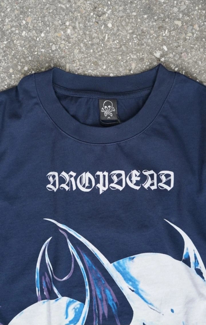 Dropdead Lacivert Oversize Unisex T-shirt