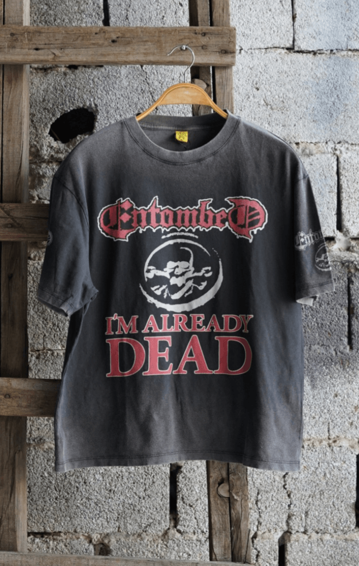 Entombed Already Dead Taş Yıkamalı Oversize Unisex Tshirt