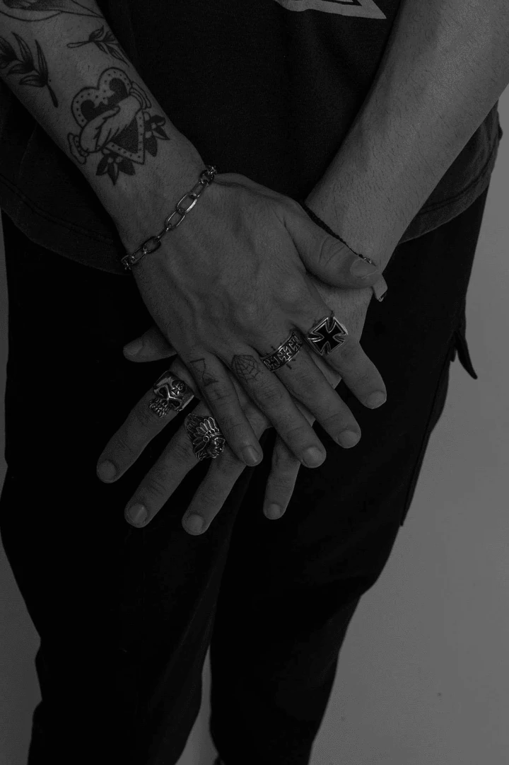 Iron Cross %100 Gümüş Yüzük