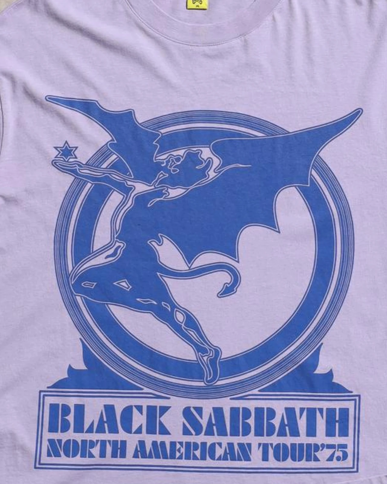 Vintage Black Sabbath Lila Kısa Kol Unisex Oversize T-Shirt - North American Tour '73