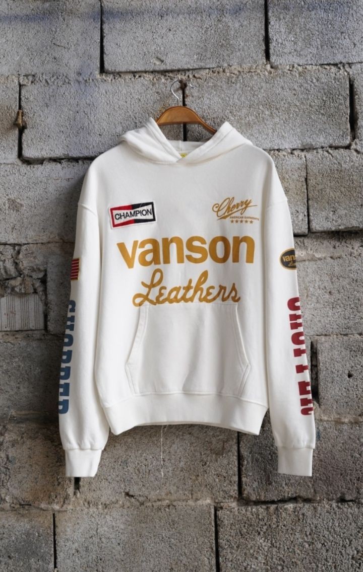 Vanson Chopper Beyaz Sweatshirt