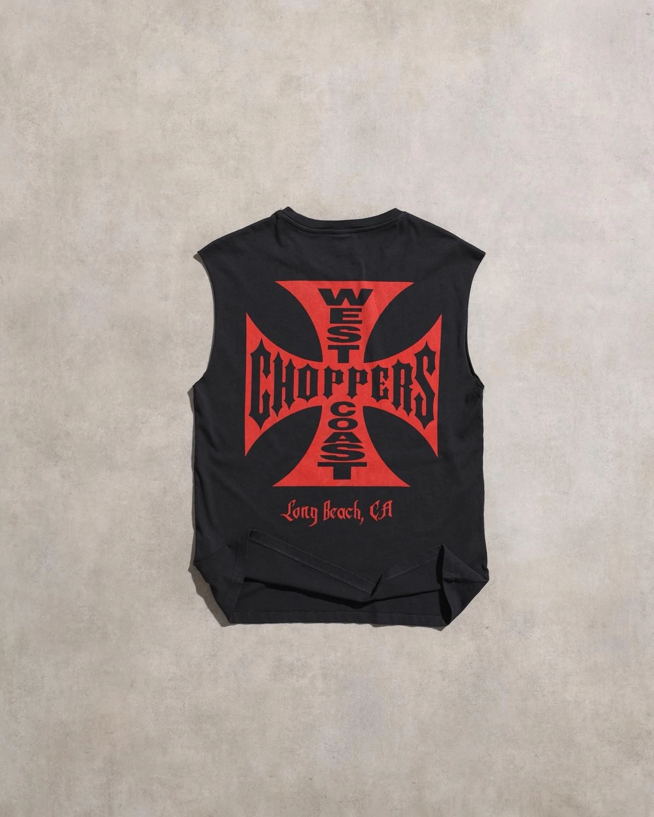 West Coast Choppers Iron Cross Muscle Tank Tshirt
