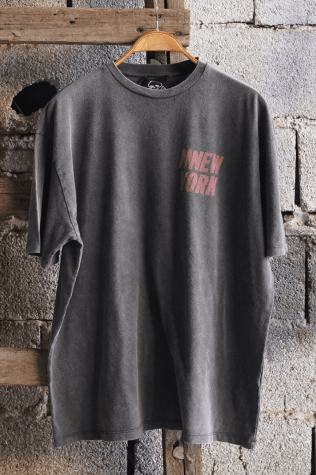 New York 1982 Oversize Unisex Soluk Siyah Vintage Tişört