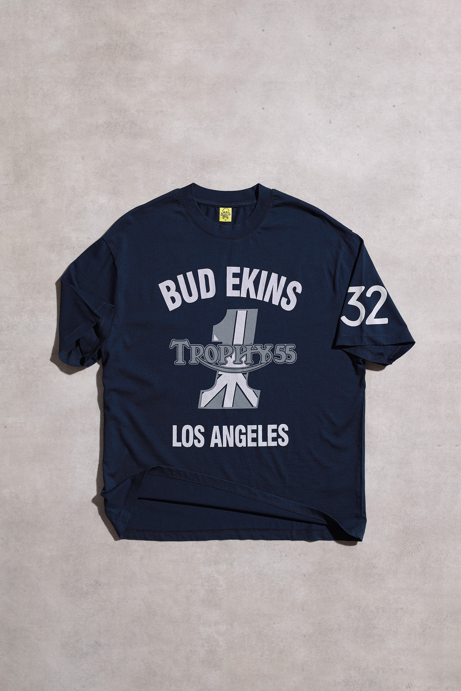 Triumph Bud Ekins Oversize Kısa Kollu Koyu Lacivert Tshirt