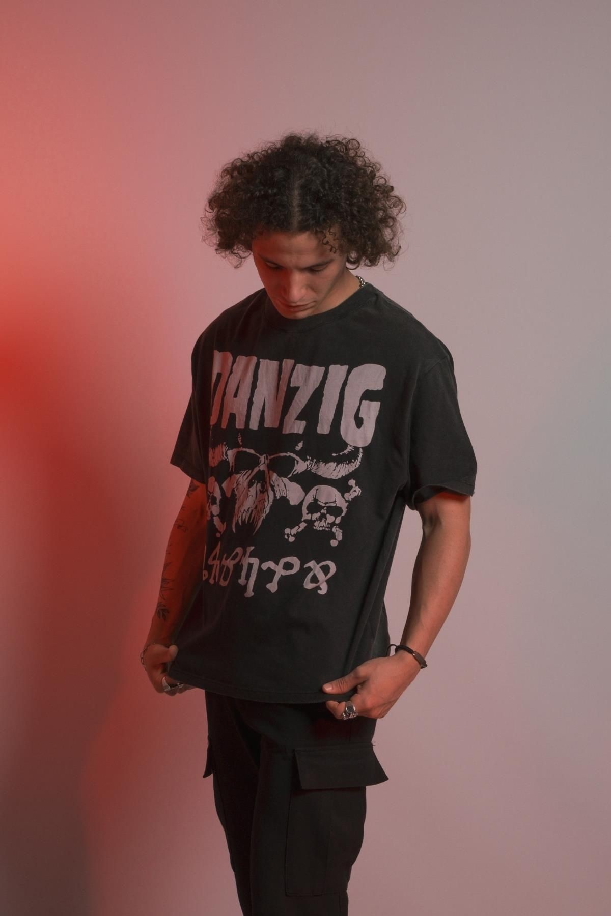 ''danzig'' Oversize Metal T-shirt