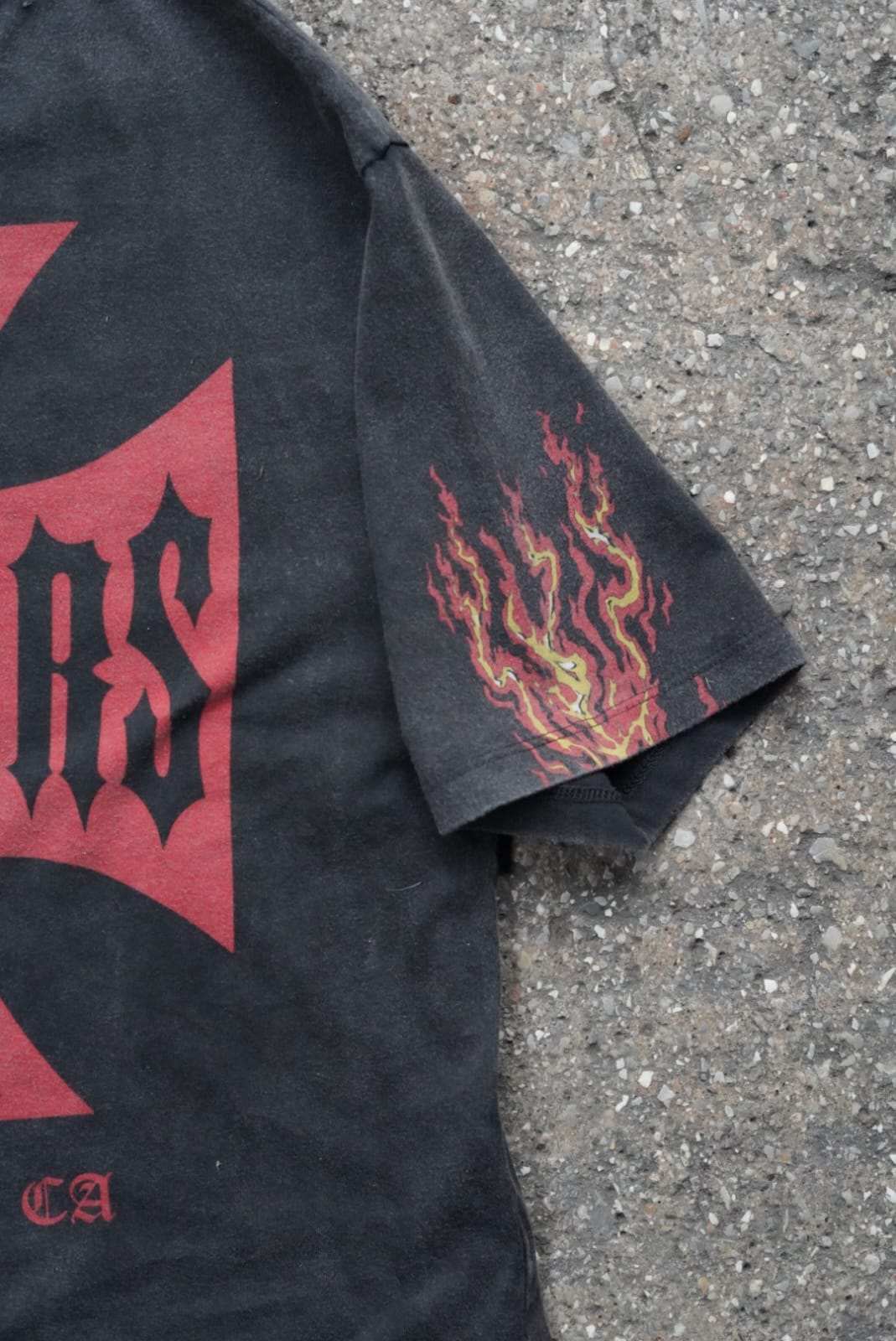 West Coast Choppers '' Hot Road'' Oversize Yıkamalı T-shirt