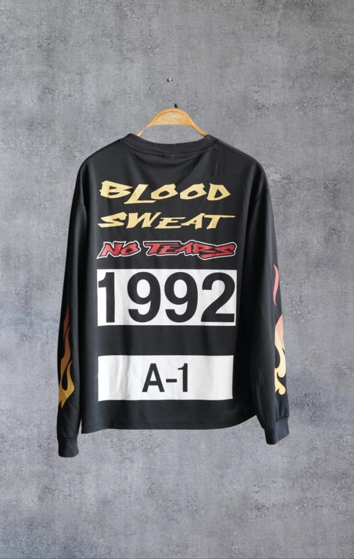 No Tears BMX Street Uzun Kol Siyah Forma