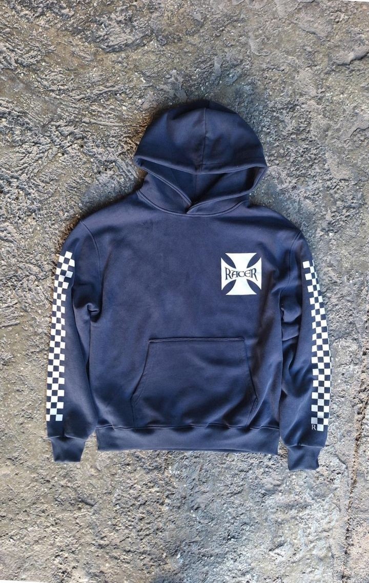 Racer Kapüşonlu Sweatshirt