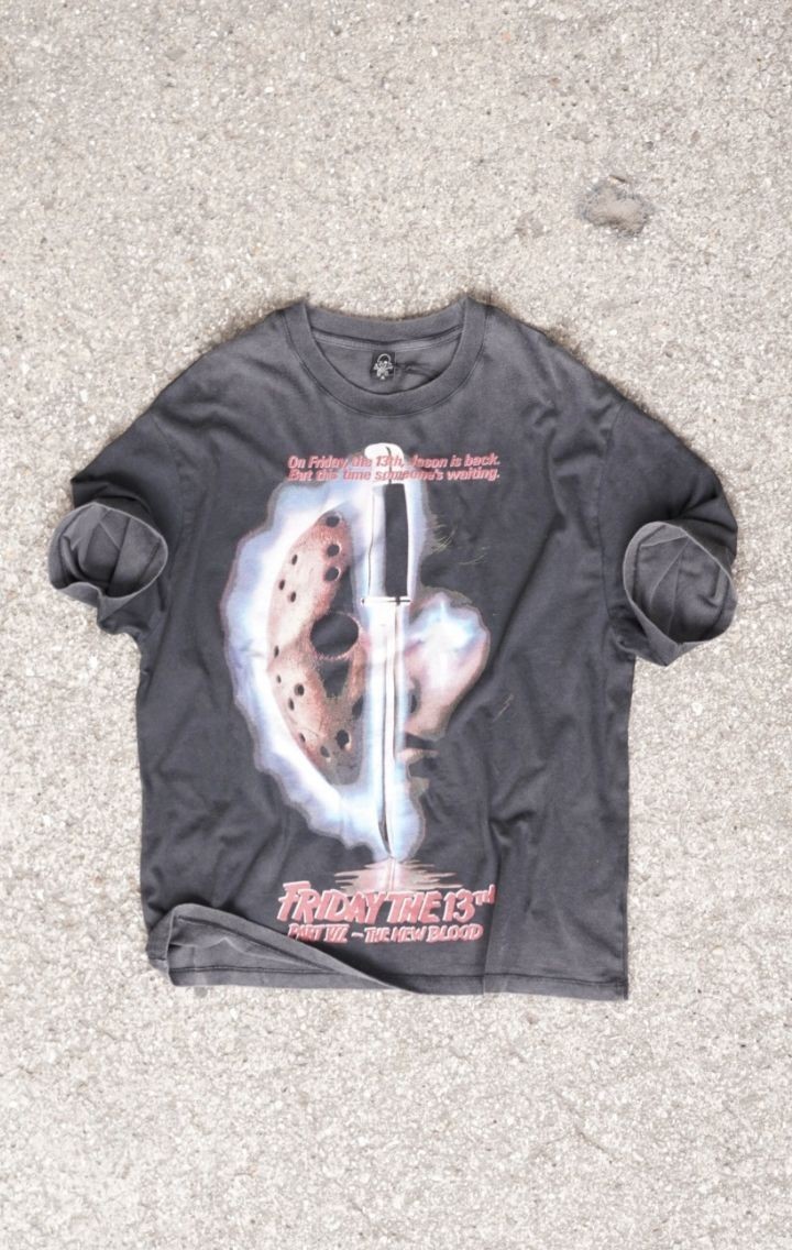Friday The 13 TH Oversize Yıkamalı T-shirt