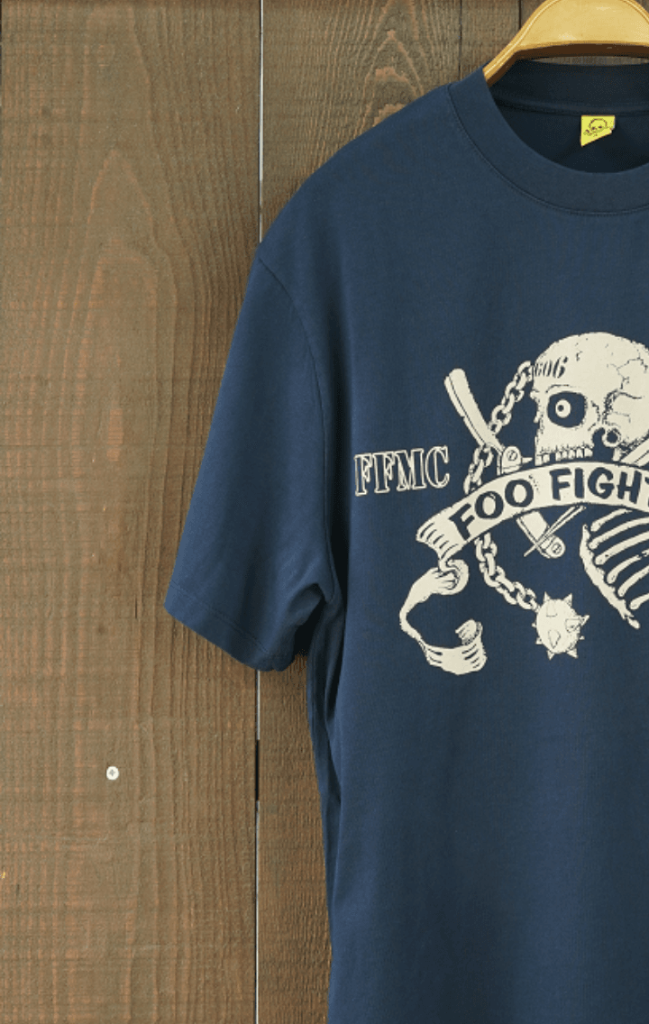 Foo Fighters San Fernando Oversize Kısa Kollu Koyu Lacivert Tshirt
