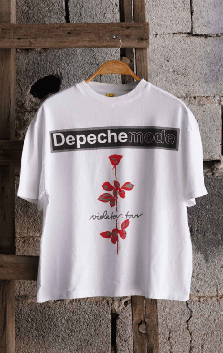 Depeche Mode "Violator Tour" Kısa Kollu Beyaz Tshirt
