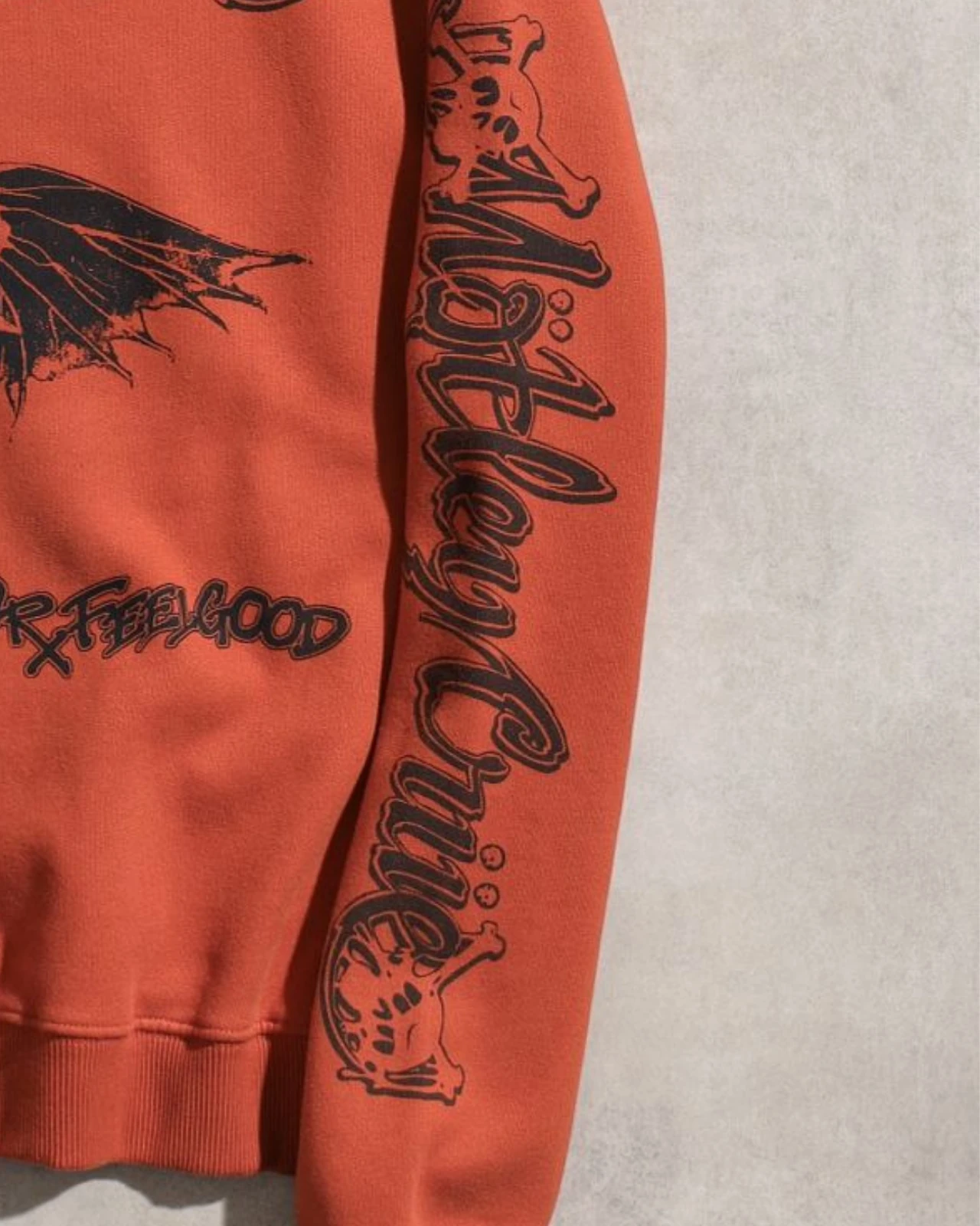 Vintage Mötley Crüe Dr. Feelgood Turuncu 3 İplik Sweatshirt