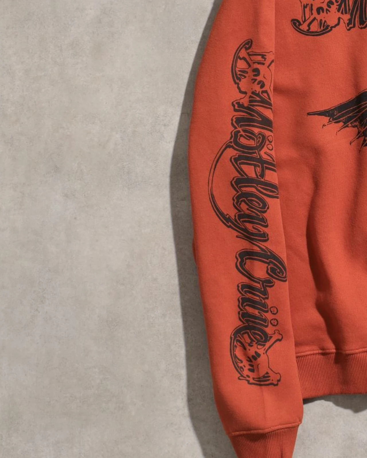 Vintage Mötley Crüe Dr. Feelgood Turuncu 3 İplik Sweatshirt