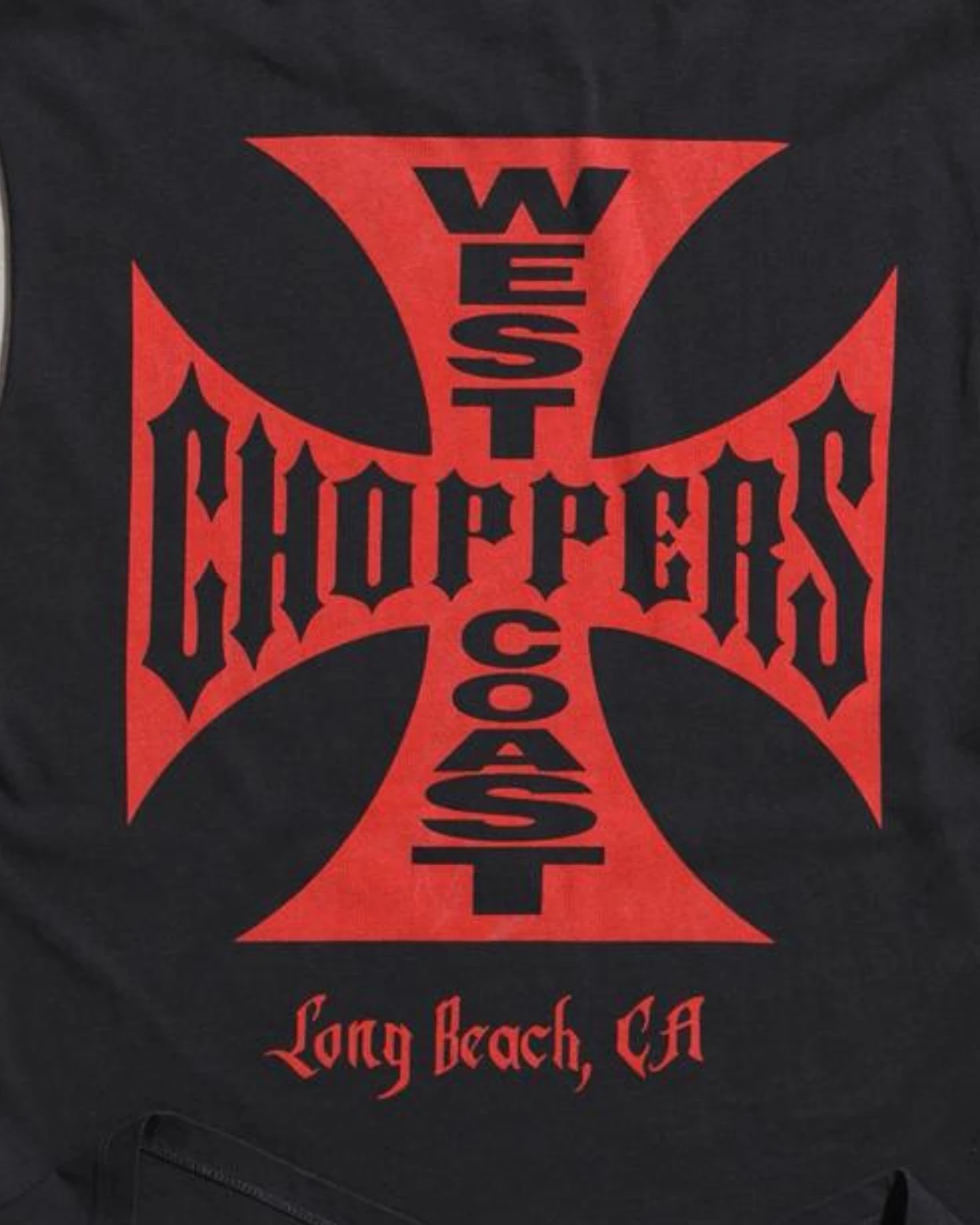 West Coast Choppers Iron Cross Muscle Tank Tshirt