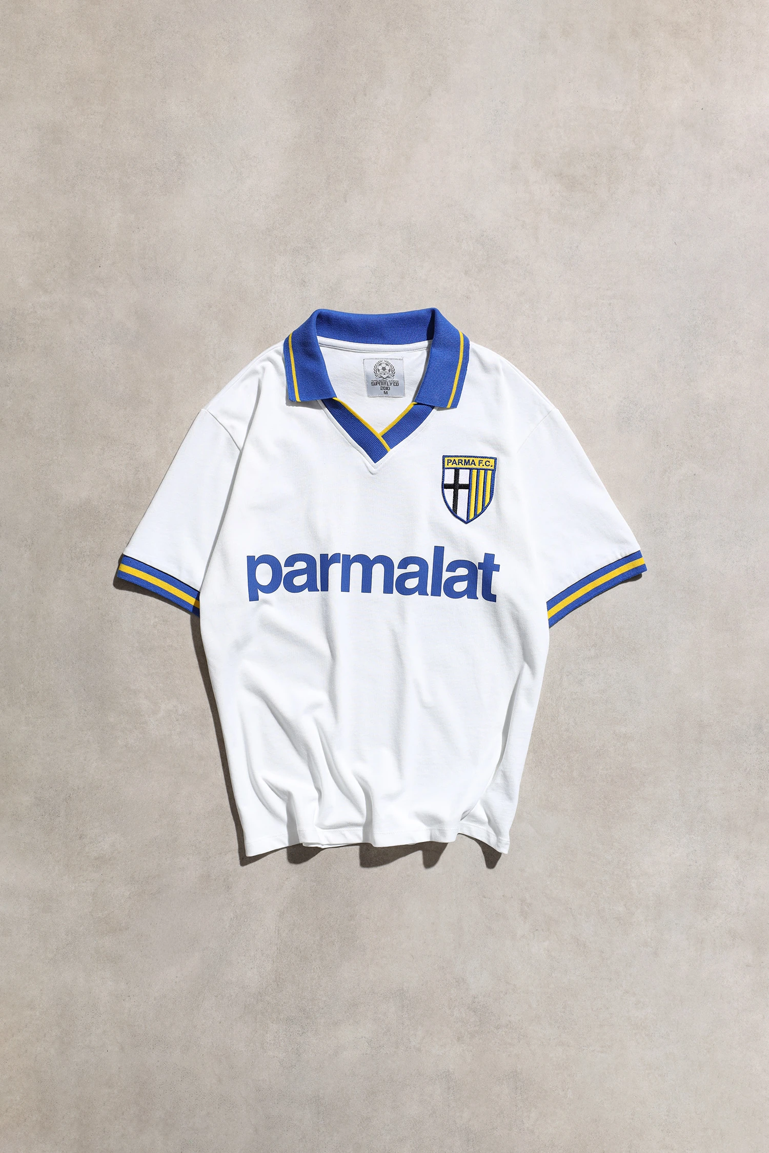 Retro Parma F.C. 1990’lar Beyaz Kısa Kol Futbol Forma 