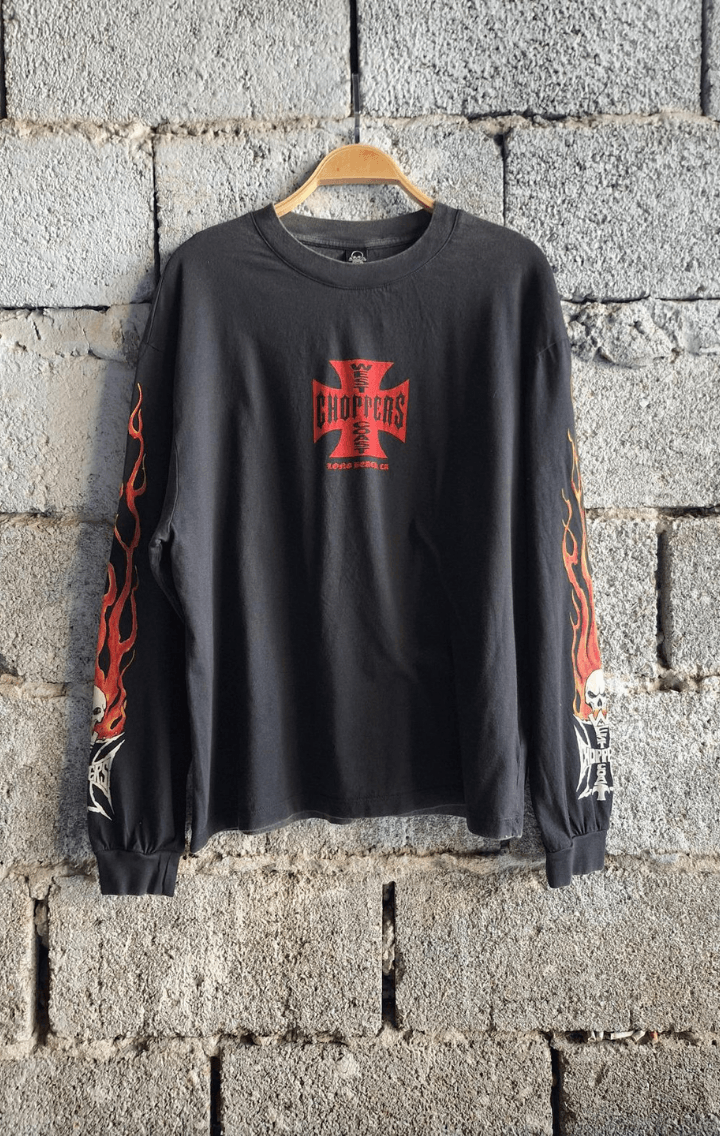 Choppers For Life Yıkamalı Uzun Kol T-shirt