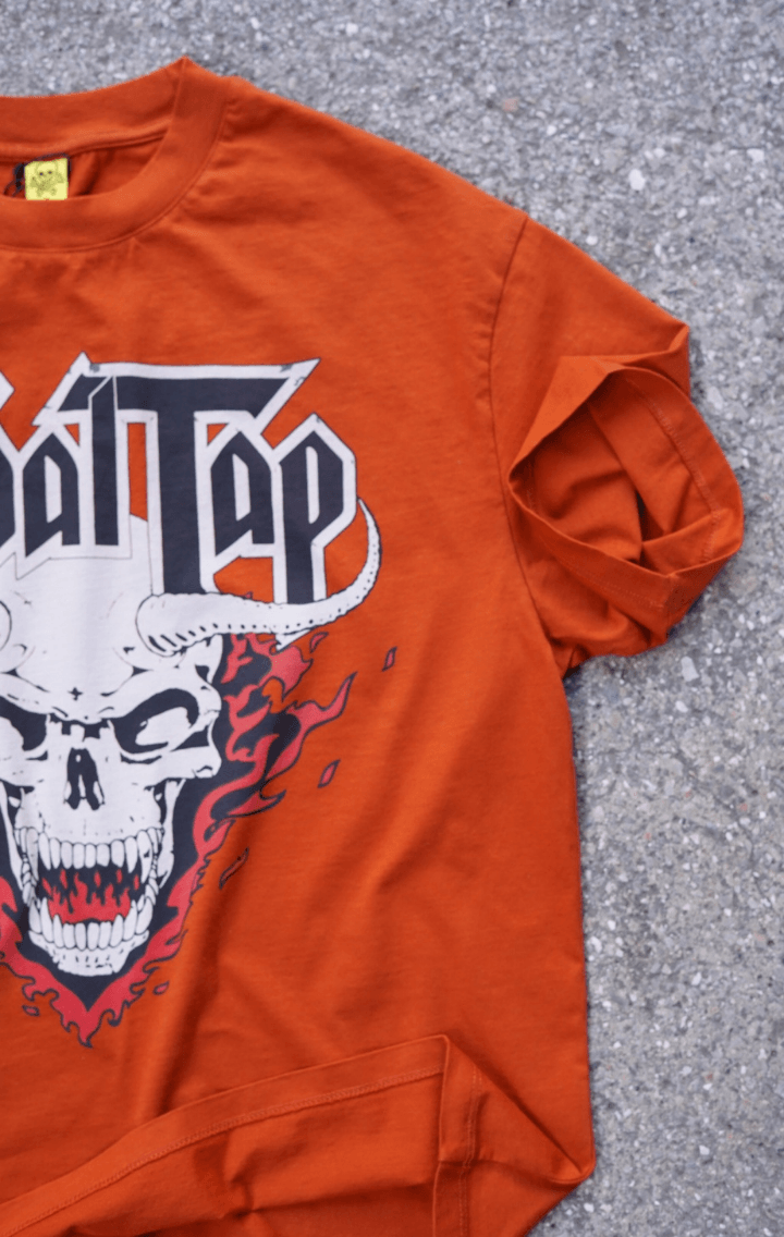 Spinal Tap Retro Rock Oversize Unisex Kısa Kol Turuncu T-Shirt
