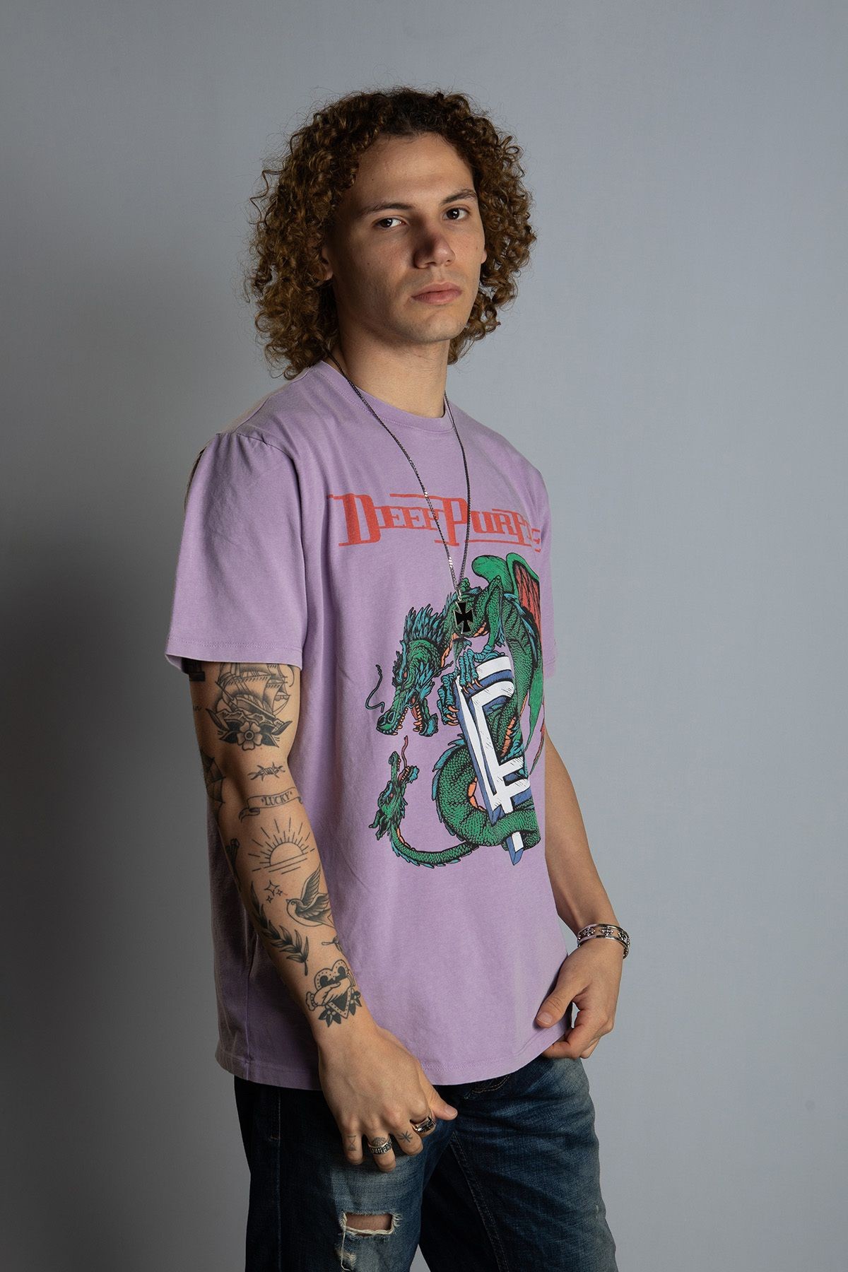 ''deep Purple Dragon'' Regular Fit T-shirt