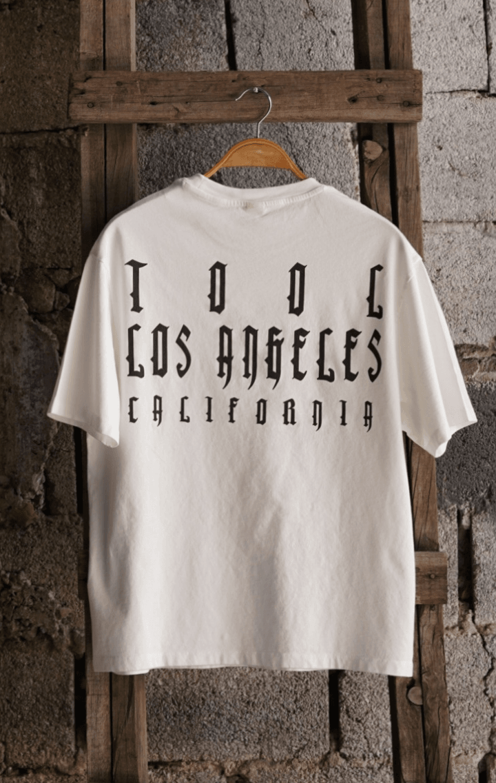 TOOL "Los Angeles Anatomy" Unisex Off White Kısa Kol Tişört
